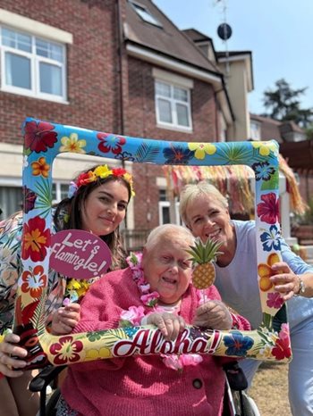 Care home residents bring Hawaii to Dorset