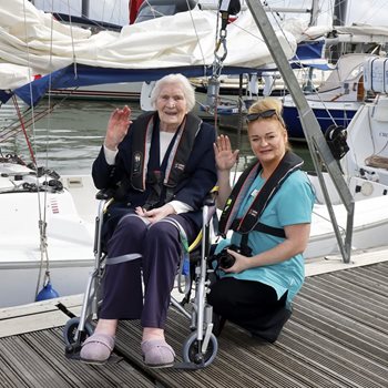 Newmarket care home resident, 99, returns to sailing roots