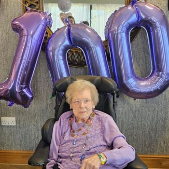 100-year-old Basingstoke care home resident shares secret to a long life