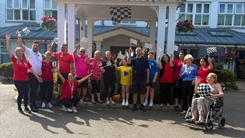 Solihull care home hosts Grand Prix garden challenge for charity