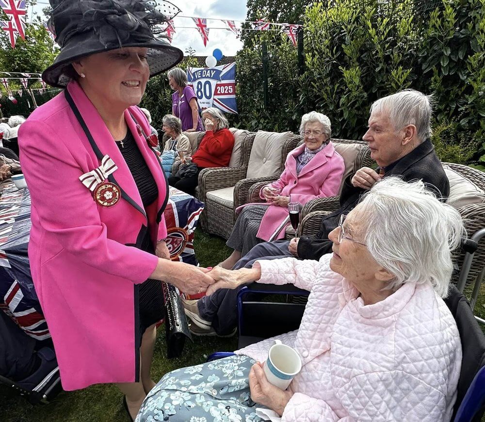 VE day celebrations at Bickerton House