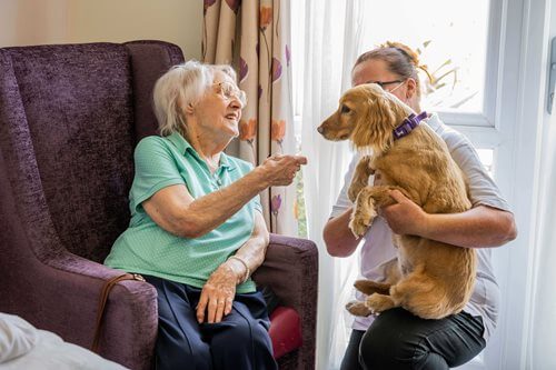 Britten Court - britten court resident and carer