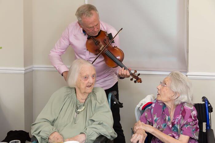 'The Centenarian Club' launch party at Queen's Court care home