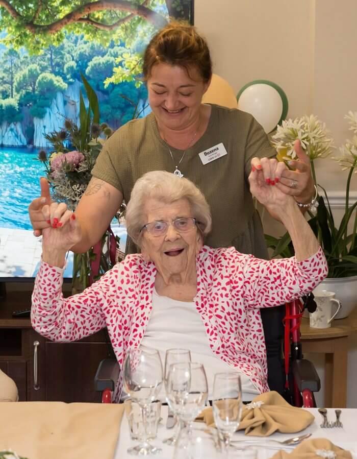 'The Centenarian Club' launch party at Queen's Court care home