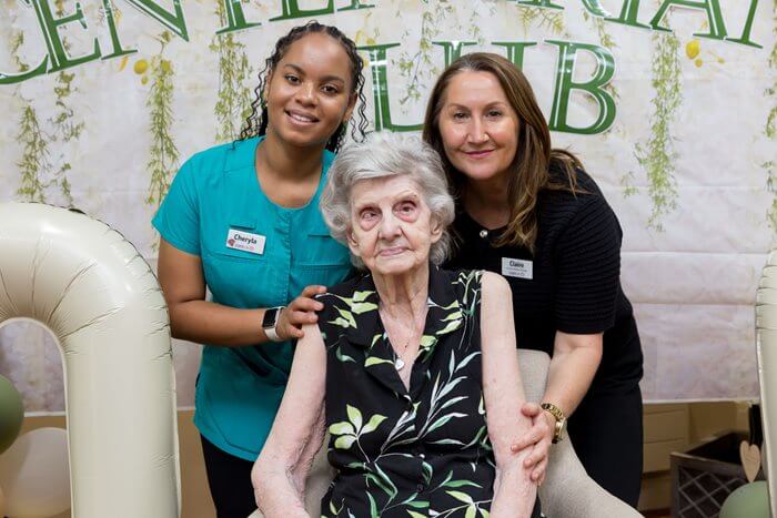 'The Centenarian Club' launch party at Queen's Court care home