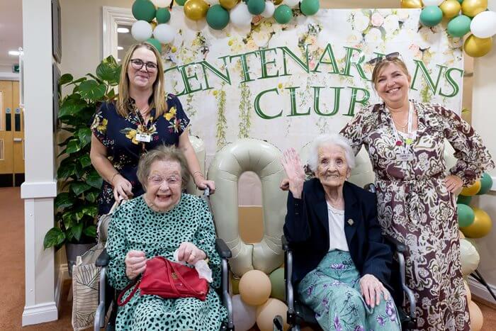 'The Centenarian Club' launch party at Queen's Court care home