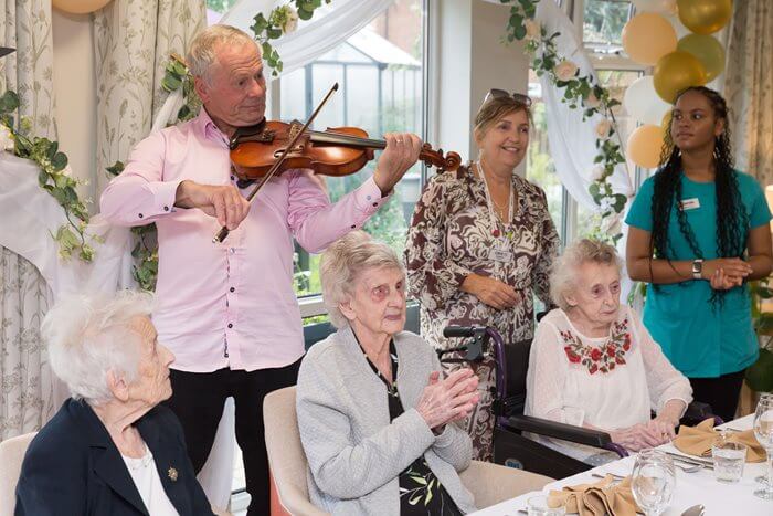 'The Centenarian Club' launch party at Queen's Court care home