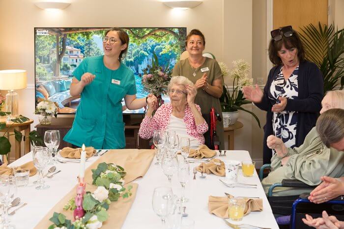 'The Centenarian Club' launch party at Queen's Court care home
