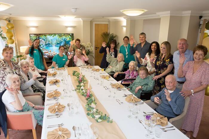 'The Centenarian Club' launch party at Queen's Court care home