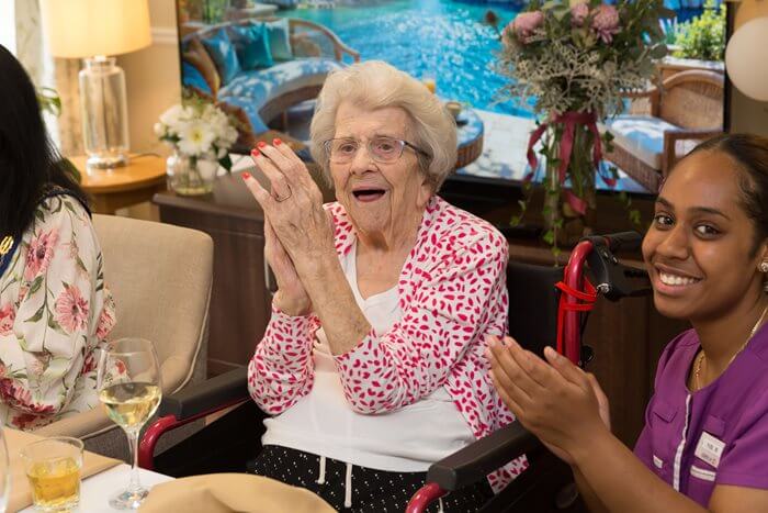 'The Centenarian Club' launch party at Queen's Court care home