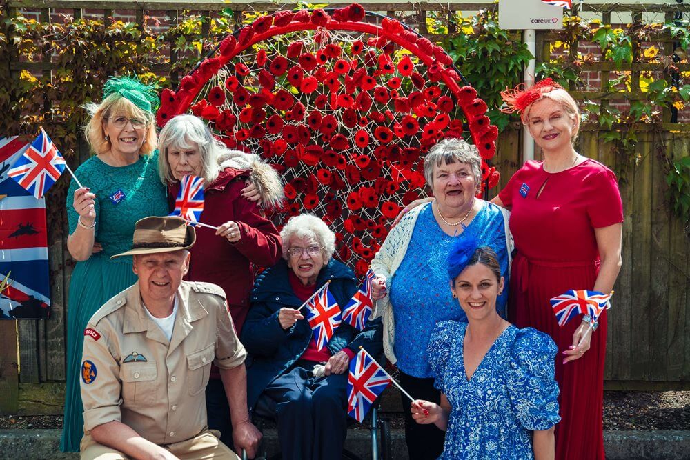 VE day celebrations at Colne View