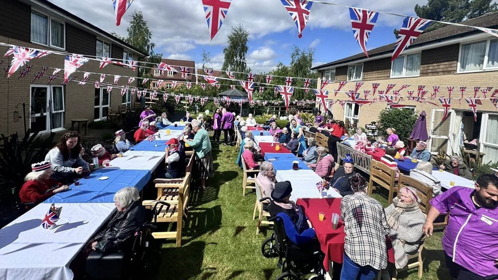 VE day celebrations at Davers Court