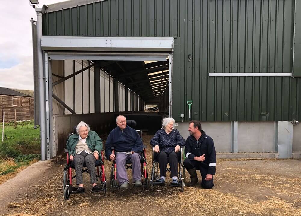 A group of residents from Hartismere Place care home were delighted when their wish to relive their working days was made a reality.