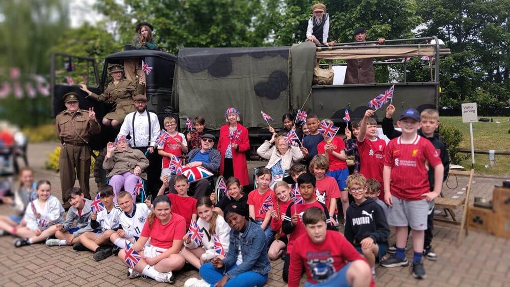 VE day celebrations at Manor Lodge