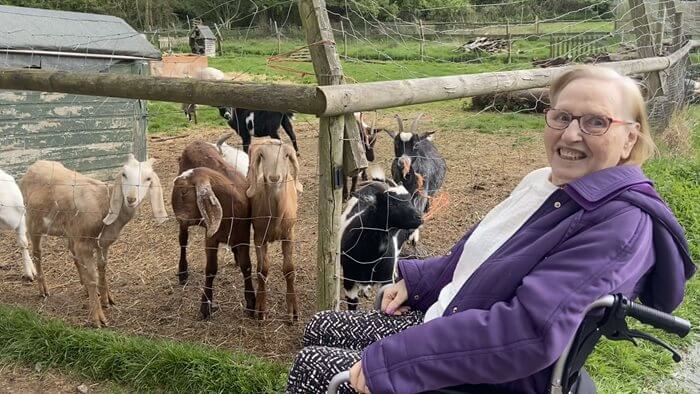 Stansted care home resident has a field day reconnecting with farm life