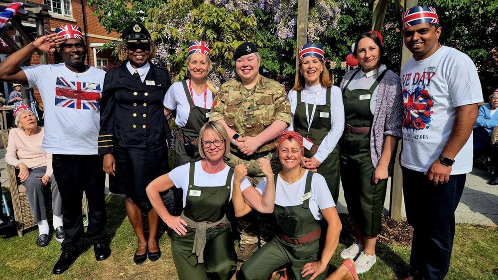 VE day celebrations at Newbury Grove