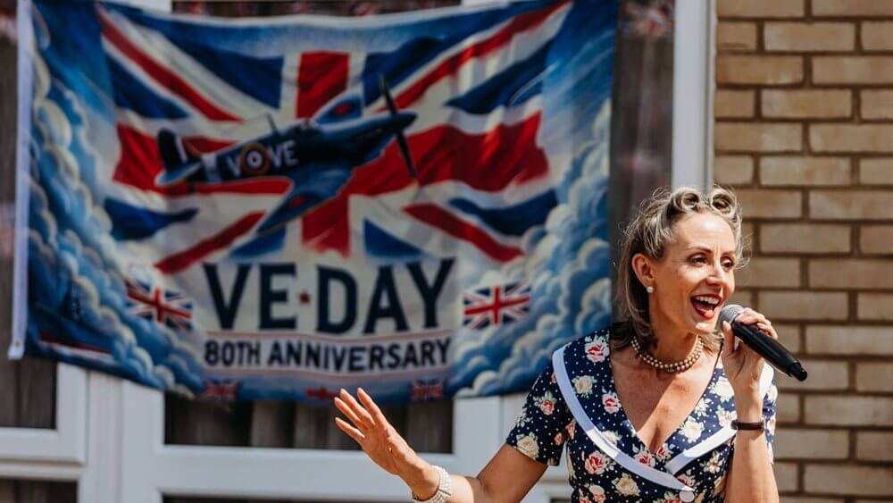 VE day celebrations at Pear Tree Court