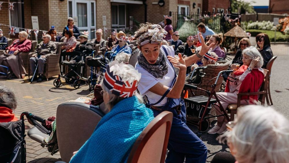 VE day celebrations at Pear Tree Court