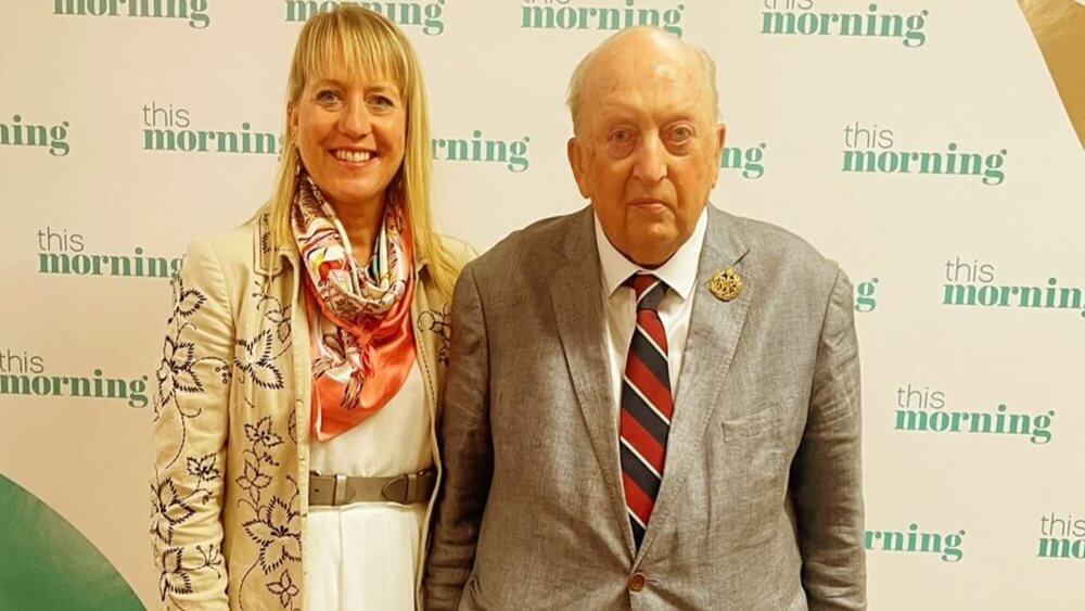 Peter on ITV's This Morning sharing his memories from VE day