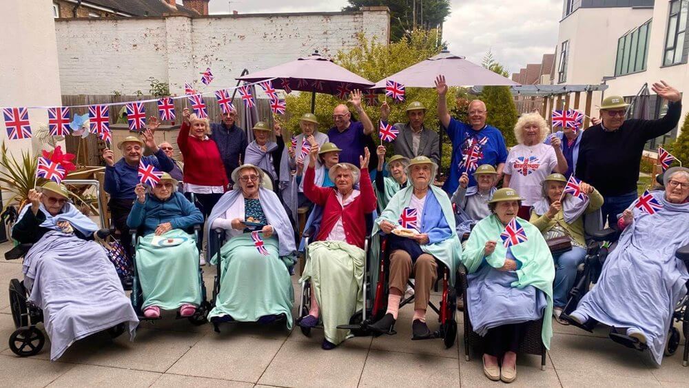 VE day celebrations at Tennyson Grange