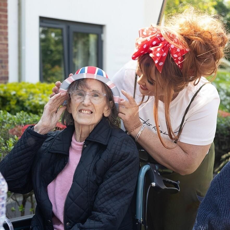 VE day celebrations at Winchcombe Place