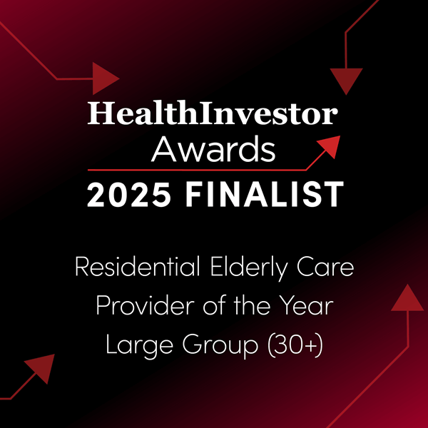 Health Investor Awards 2025 finalist - Residential Elderly Care Provider of the Year - Large Group (30+)