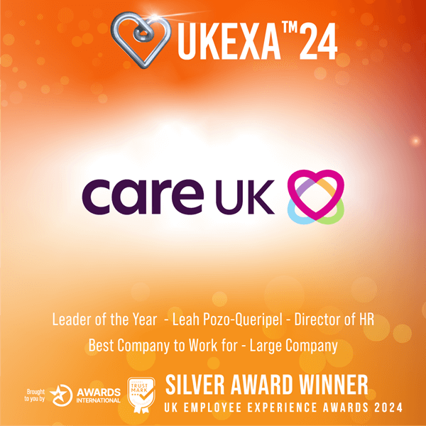 UK Employee Experience Awards 2024 winner - Best Company to Work For (large company)